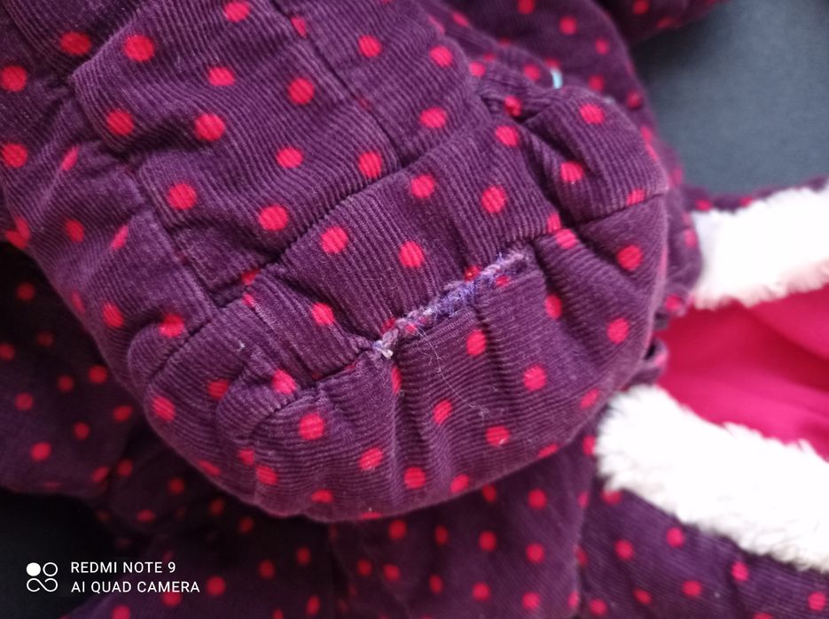 Kombinezon niemowlęcy zimowy dla dziewczynki rozm 62-68