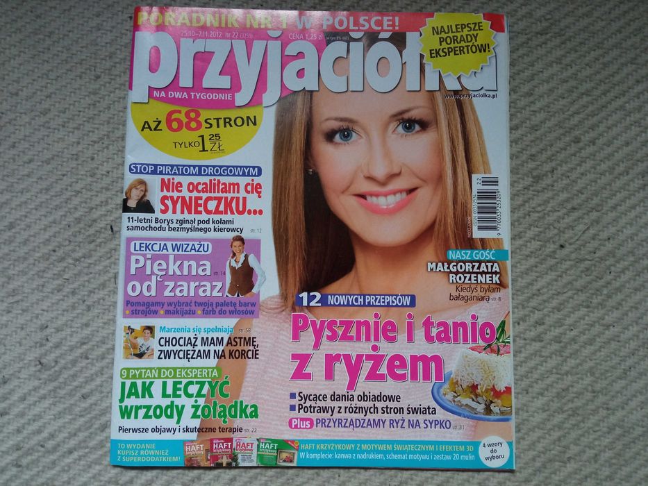 Przyjaciółka 2012 nr 22 25 października 2012 Małgorzata Rozenek