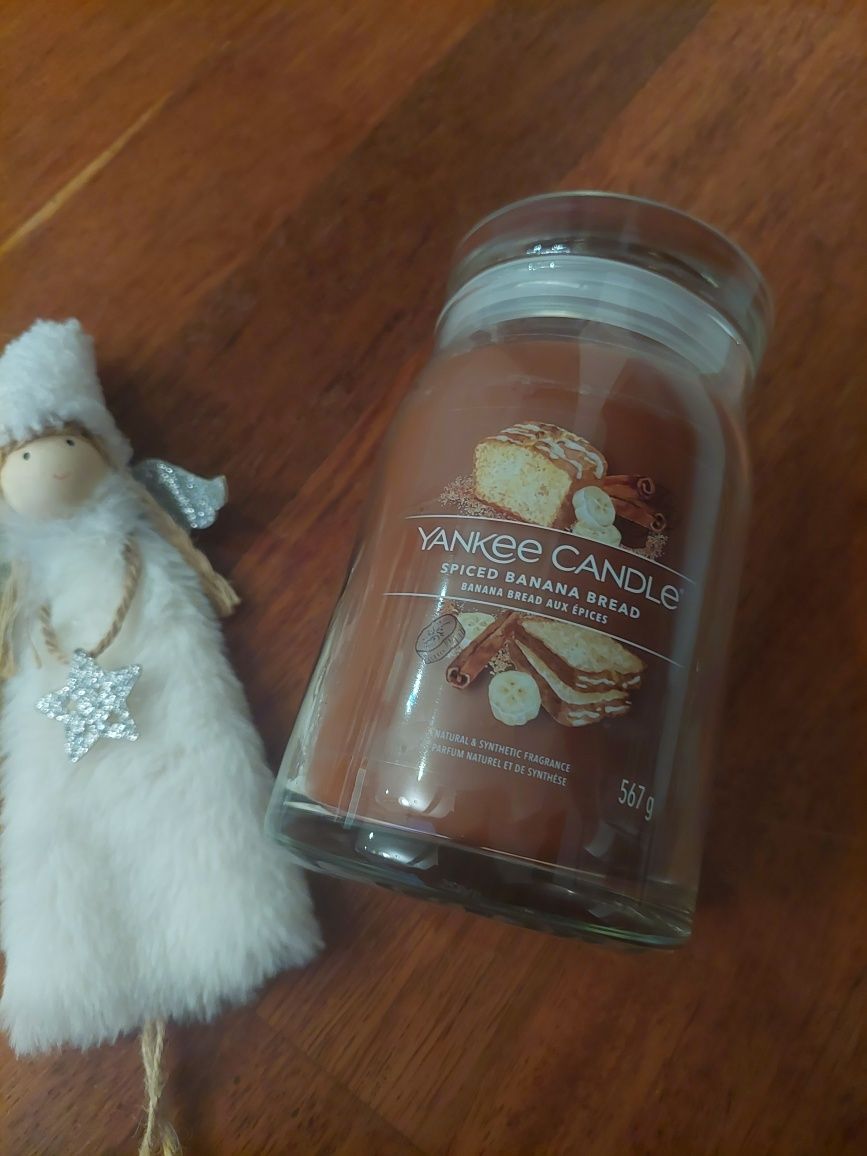 Świeczka yankee candle spiced  banana bread 567g