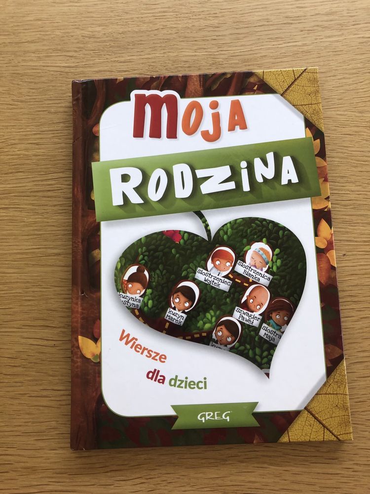 Ksiazka „Moja rodzina” wiersze dla dzieci