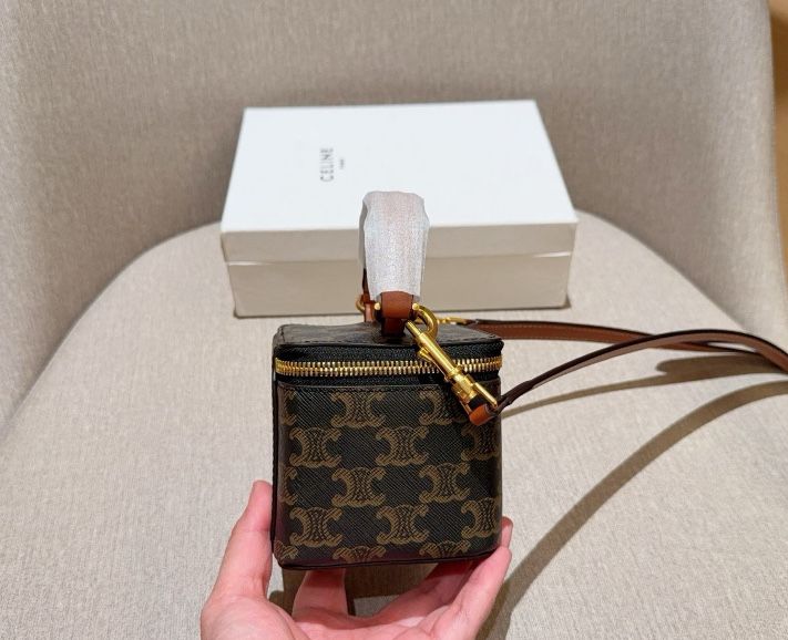 Сумка Celine монограмна Triomphe Vanity Case жіноча