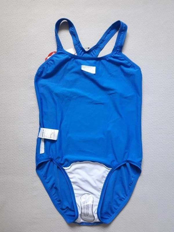 Спортивный неоново-синий купальник для бассейна и пляжа батал speedo