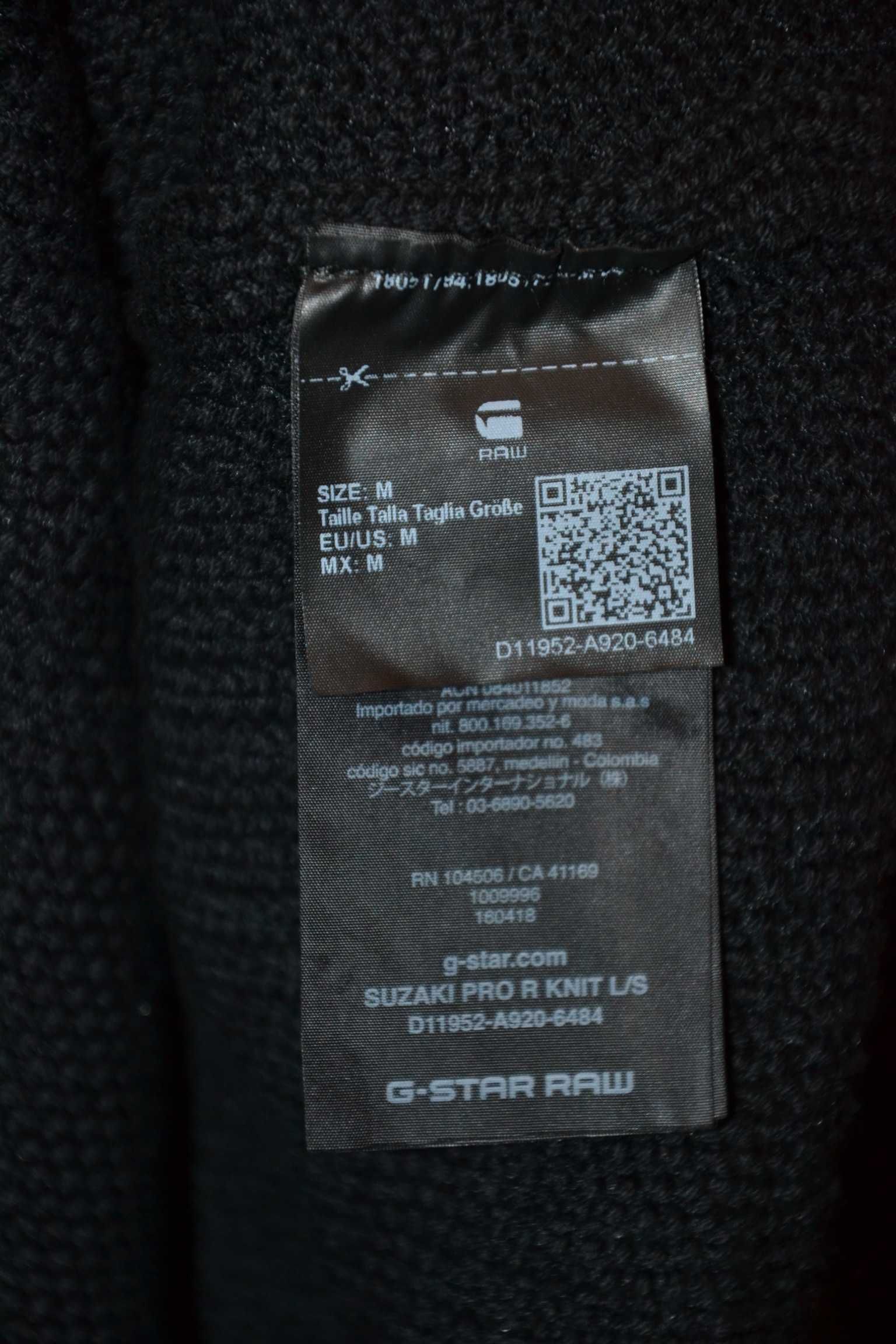 G-STAR RAW Suzuki Pro Sweter Męski M Wiskoza Oryginalny Jak Nowy