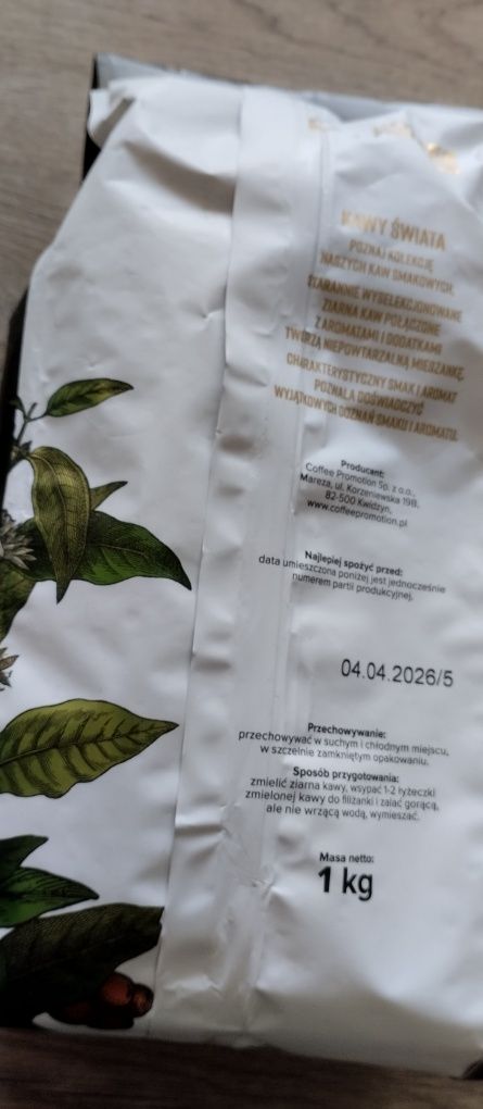 Kawy Świata ziarnista smak trufli truflowa 1 kg