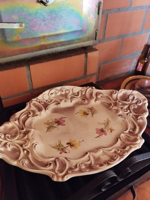 Terrina grande com prato e concha vintage