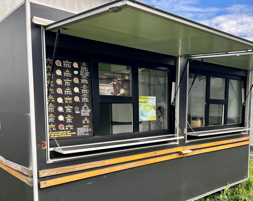 Торговий Причіп Купава (3,6х1.8х2,15 м) Кавʼярня Фастфуд. В наявності