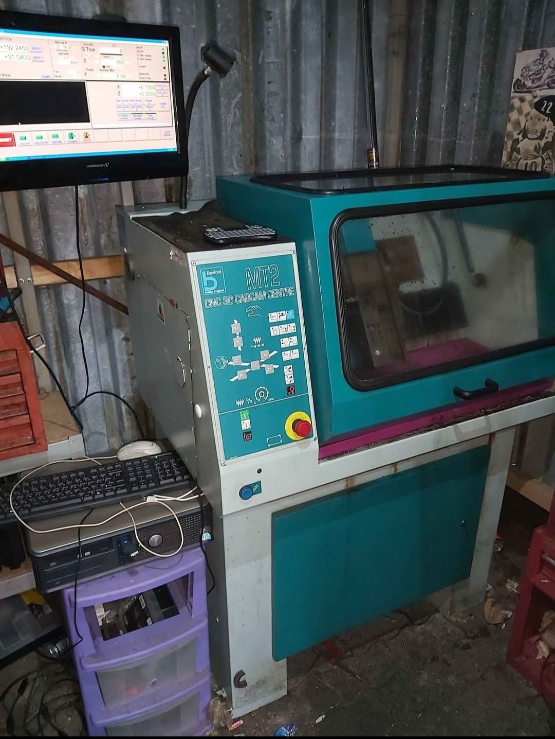 Cnc torno e fresadora numa só máquina boxford Mt2