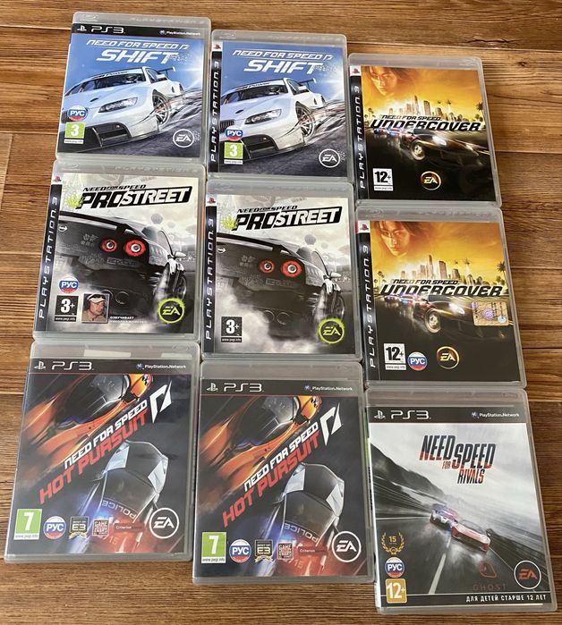 Sony PS3: Need for Speed, DiRT, Gran Turismo, MotorStorm, Sega Rally