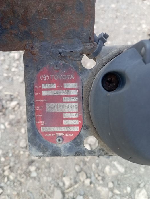 Hak holowniczy toyota corolla verso ll rok 04