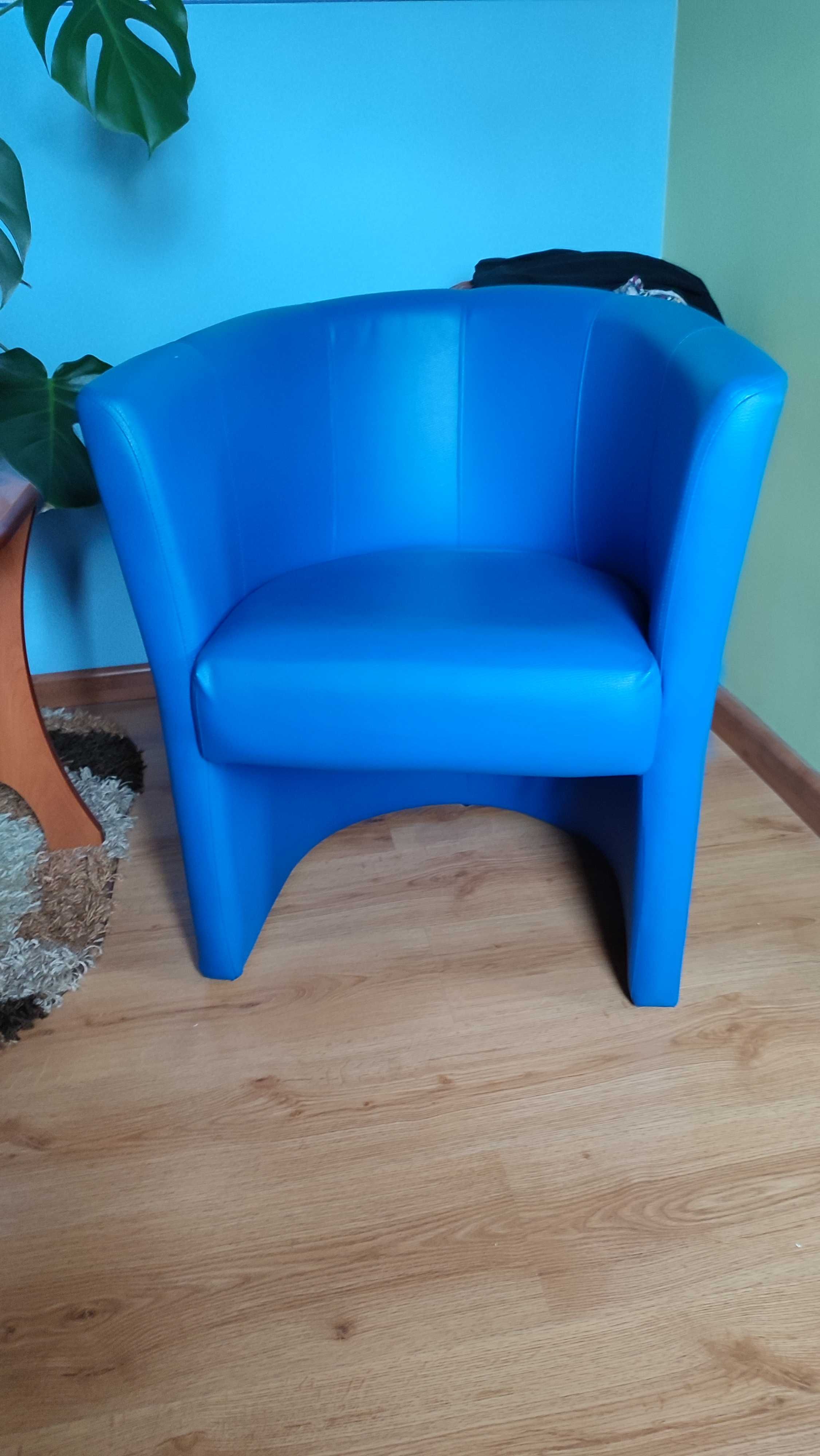 fotele niebieskie 2szt