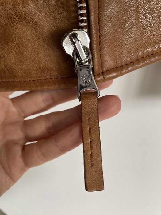 Куртка косуха шкіряна Massimo Dutti xs