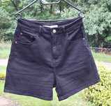 Spodenki jeansowe czarne mom fit NOWE