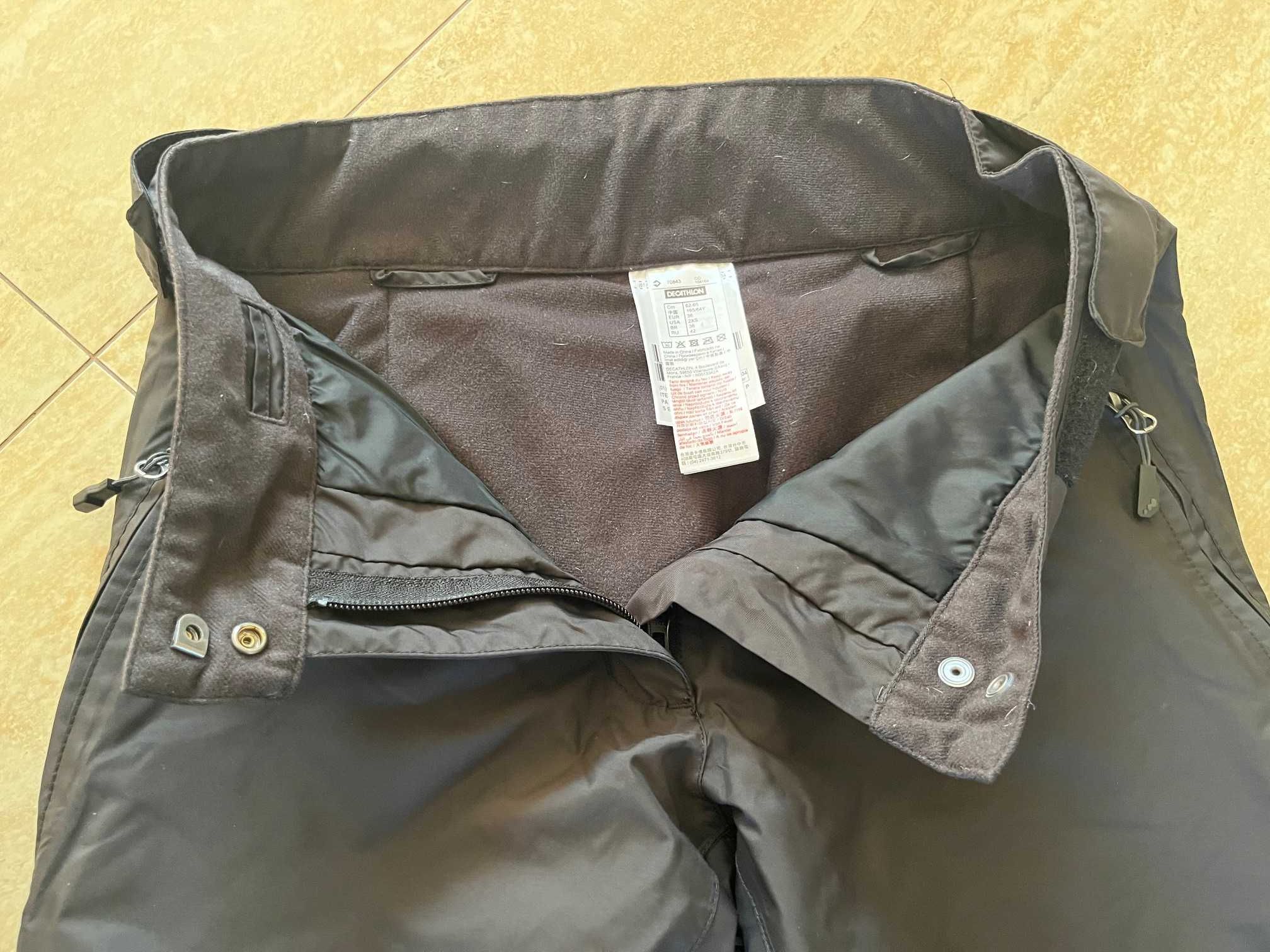 Damskie spodnie narciarskie rozm. 36 Decathlon