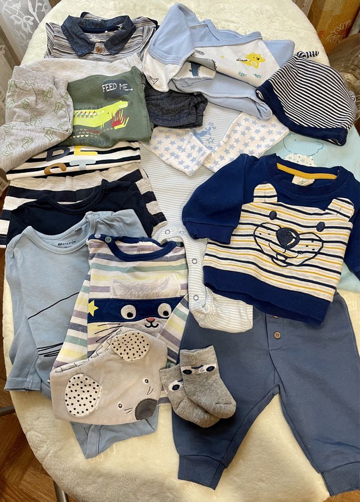 Набір одягу для хлопчика весна/літо 0-3 місяці (56-62 см) 16 одиниць