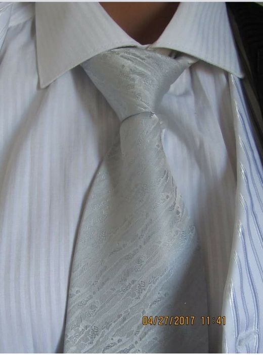 Garnitur czarny rozm.46 +koszula+krawatka