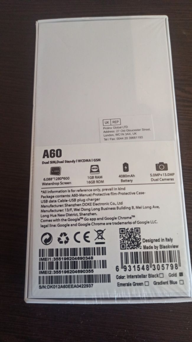 Blackviev A60 Gold