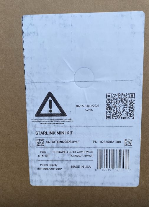STARLINK Mini Internet Kit EAN