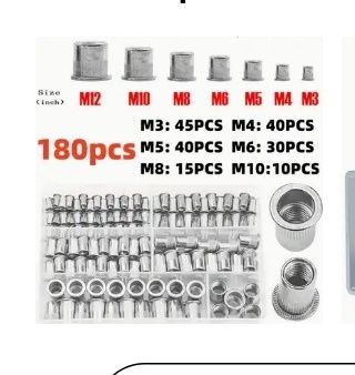 Набор рiзьбових заклепок футорок М3-М10