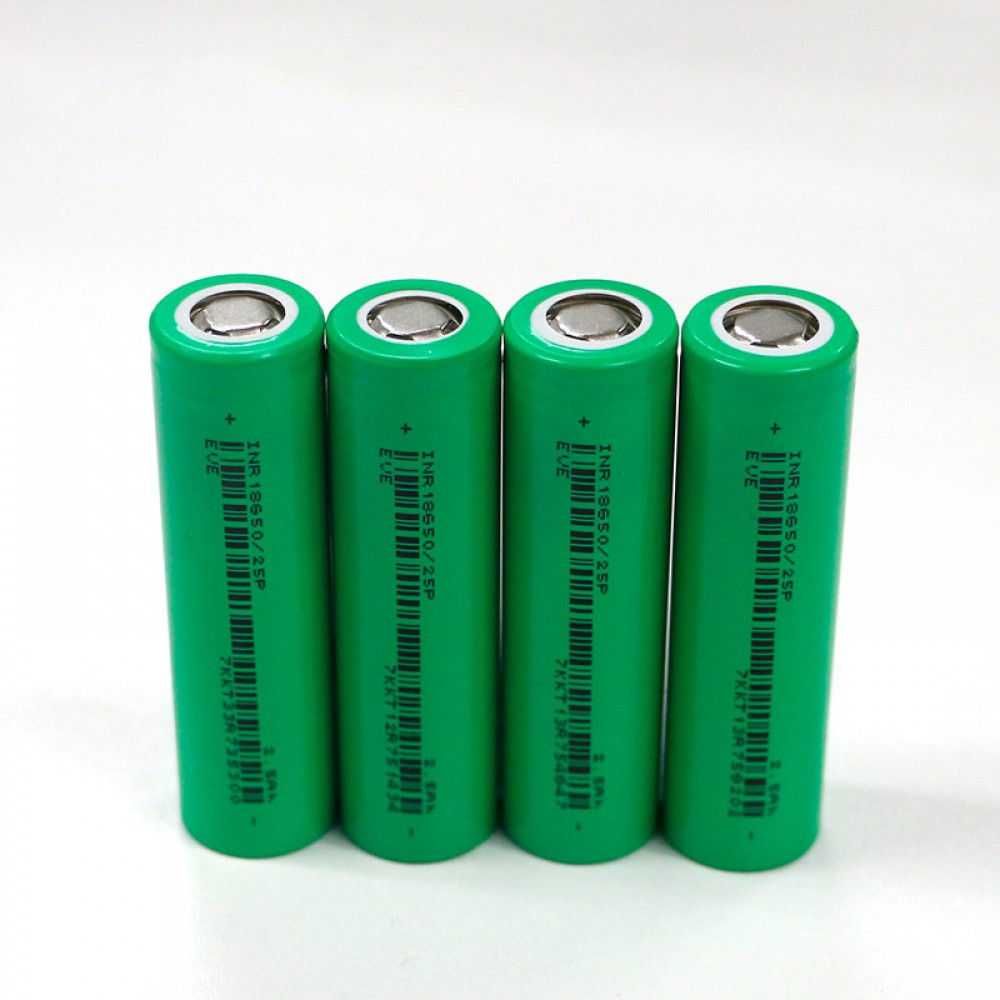 Акумулятор Li-ion EVE INR18650-25P високострумовий 2500 mAh, 30А, 3.6V