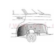 MERCEDES W116 reperaturka błotnika nadkole wewn prawy=lewy tył 72-81