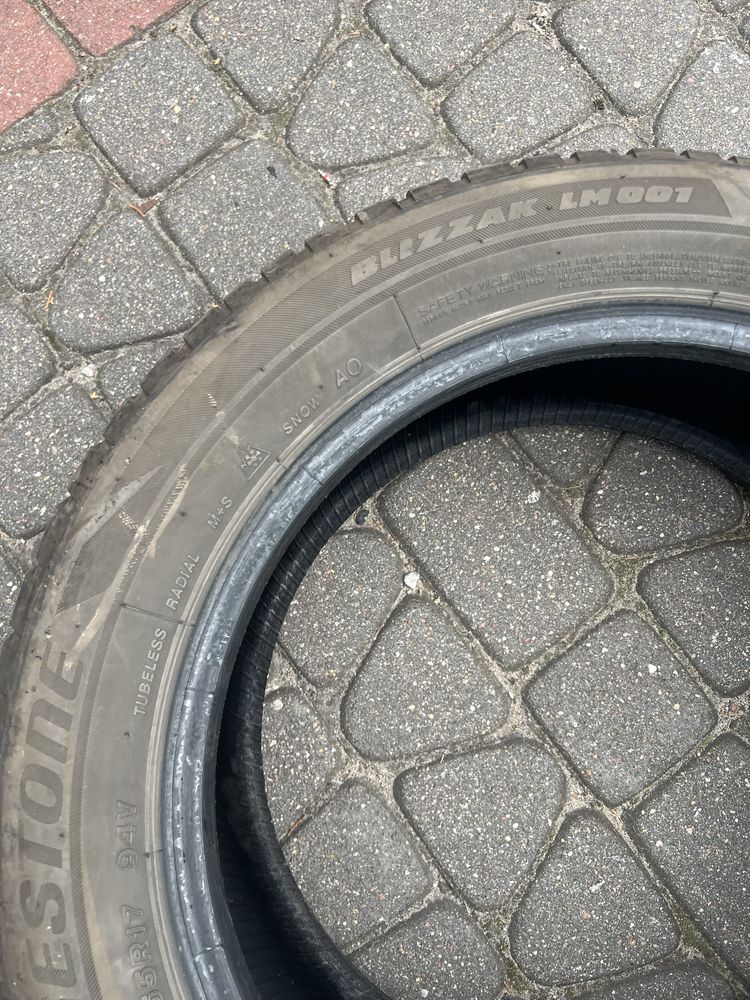 Opony zimowe 215/55/17 bridgestone homolgacja audi