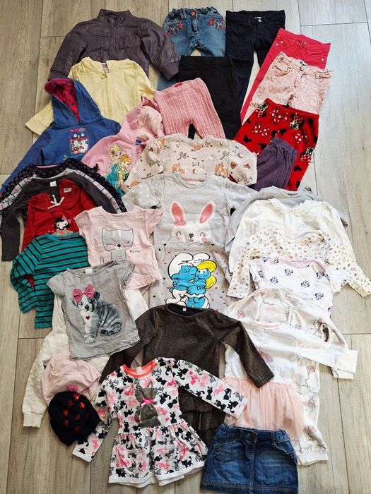 Mega paka ubranek dla dziewczynki jesień, zima rozmiar 92/98