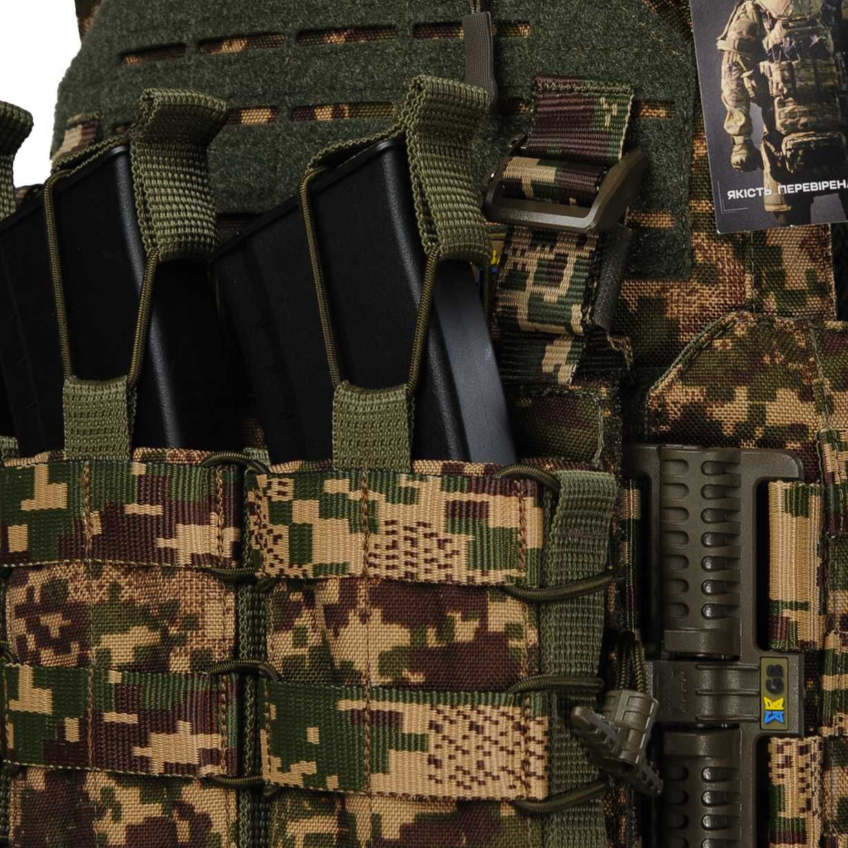 Плитоноска Warmor Gen.3 Pro ХИЖАК + 3 підсумки під магазини АК/AR