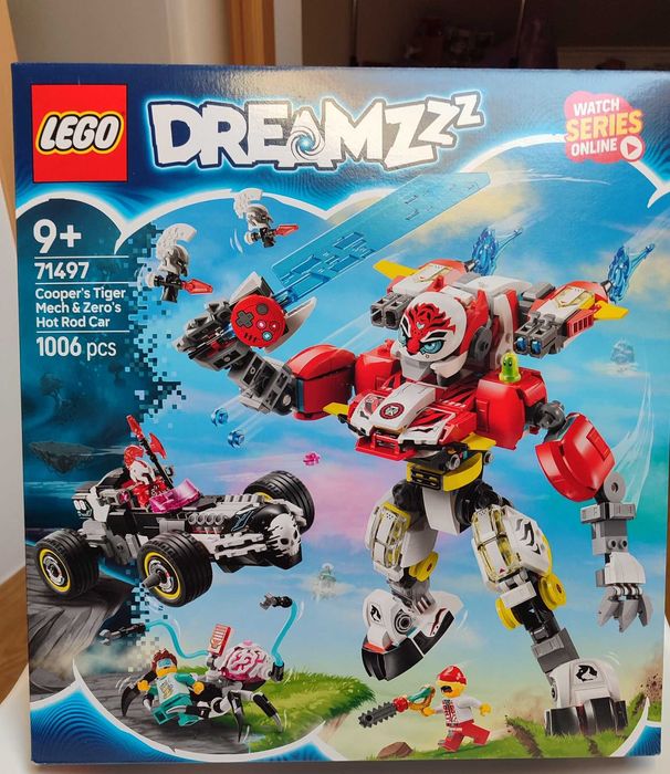LEGO 71497 Tigre Robô do Cooper e Hot Rod do Zero