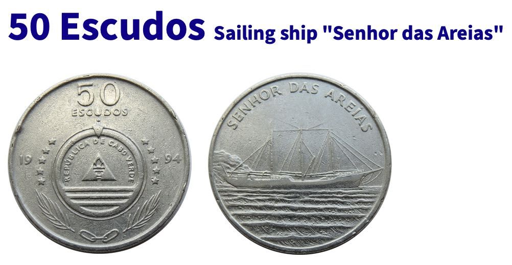 Moedas comemorativas Escudo - Cabo verde