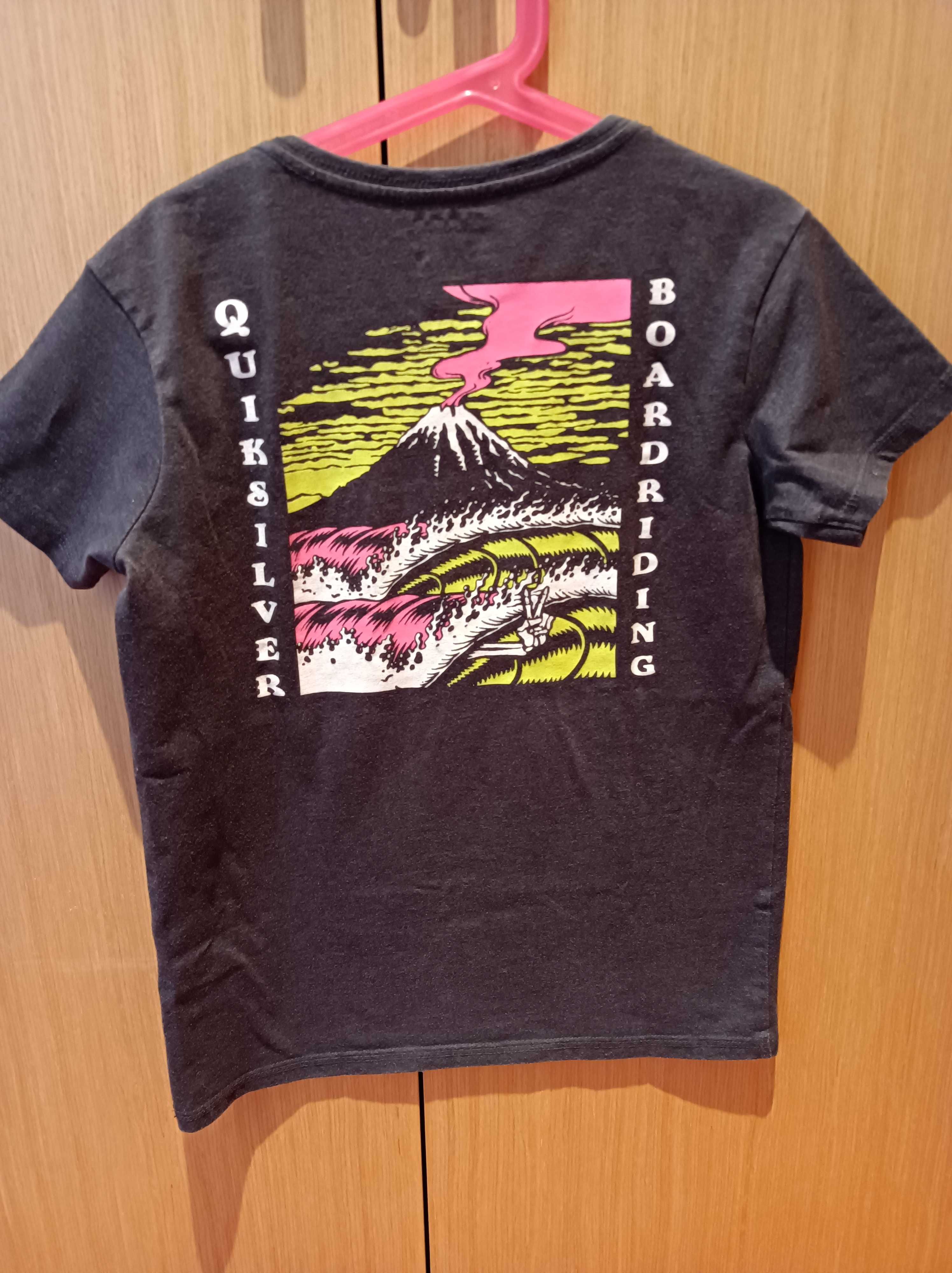 Conjunto calções e 3 tshirts 8-9anos  RipCurl, Quiksilver, Everlast