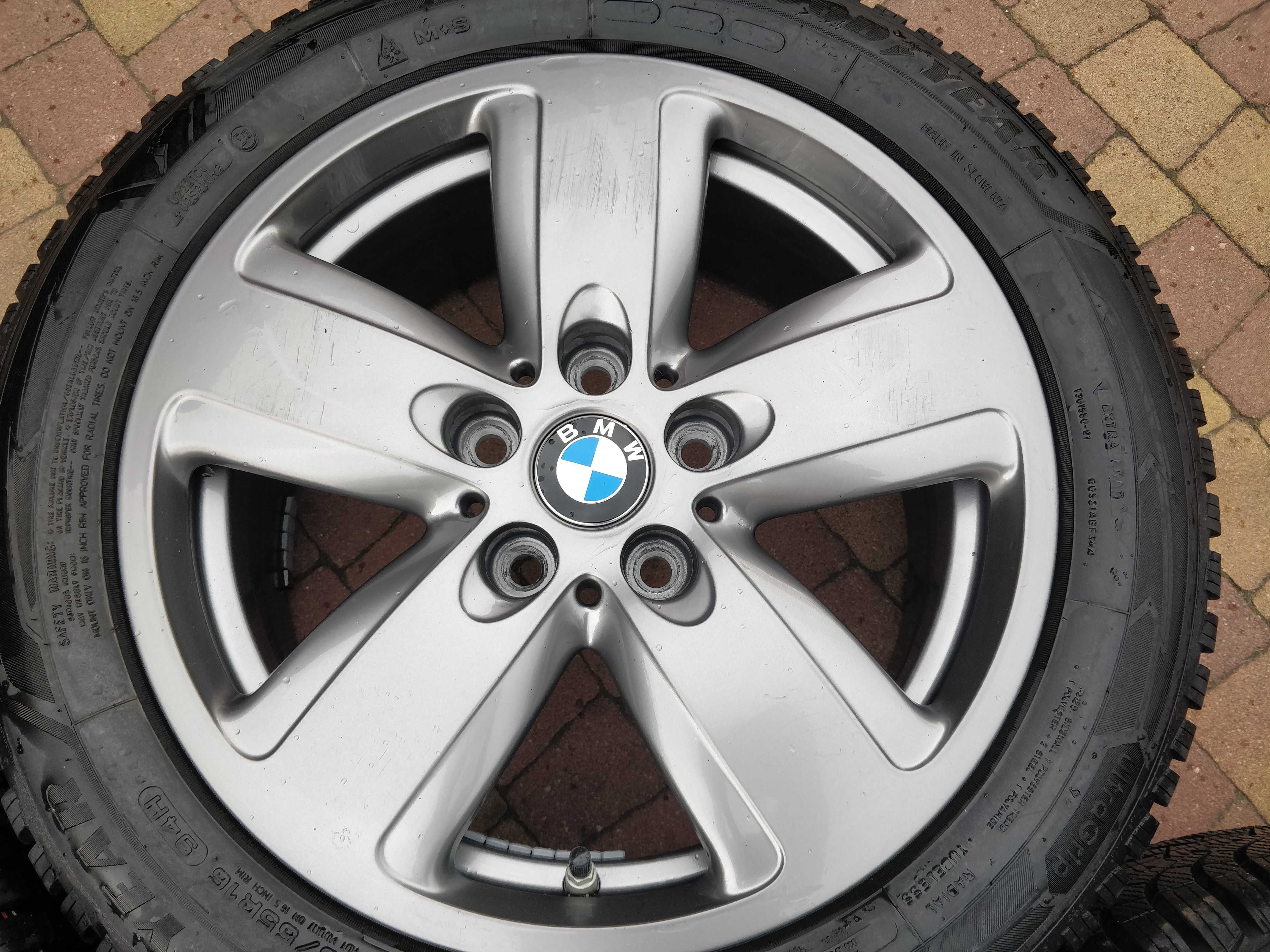 3114. Koła zimowe BMW 2 F45 5x112 ET47 205/60/16 8.5mm 2023r jak nowe