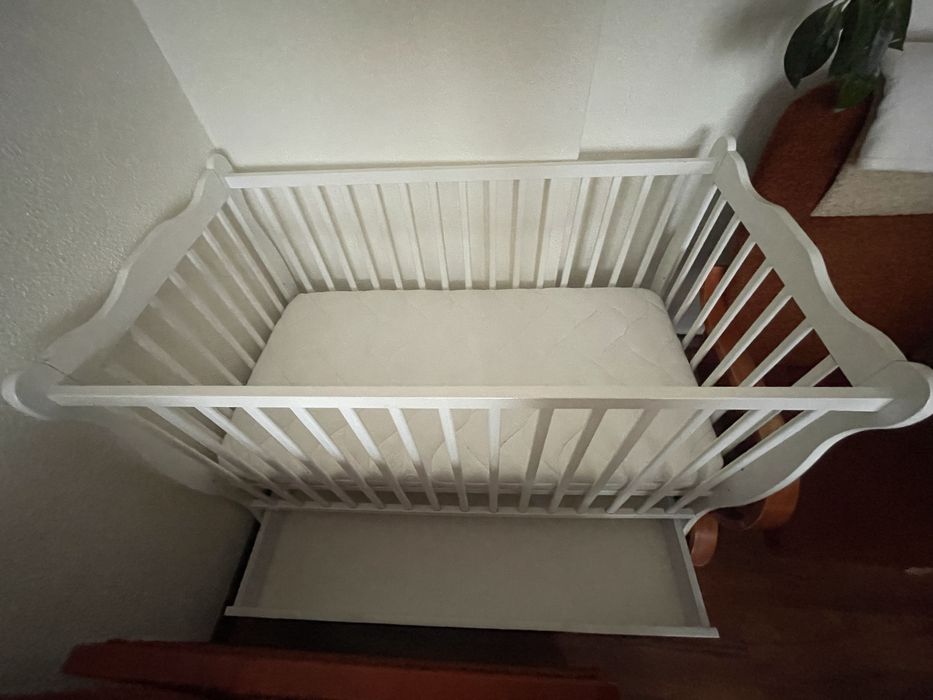 Łóżko dzieciece + materac 120x60