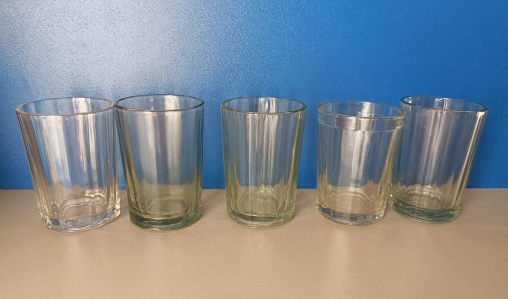 Стаканчики рюмочки граненые 20 штук