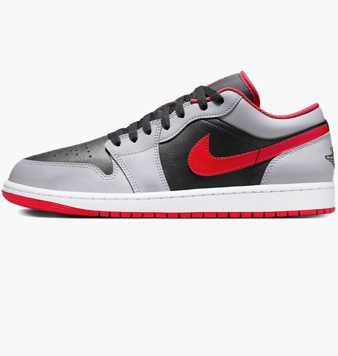 Кросівки Air Jordan 1 Low Zapatillas Grey/Black 553558-060