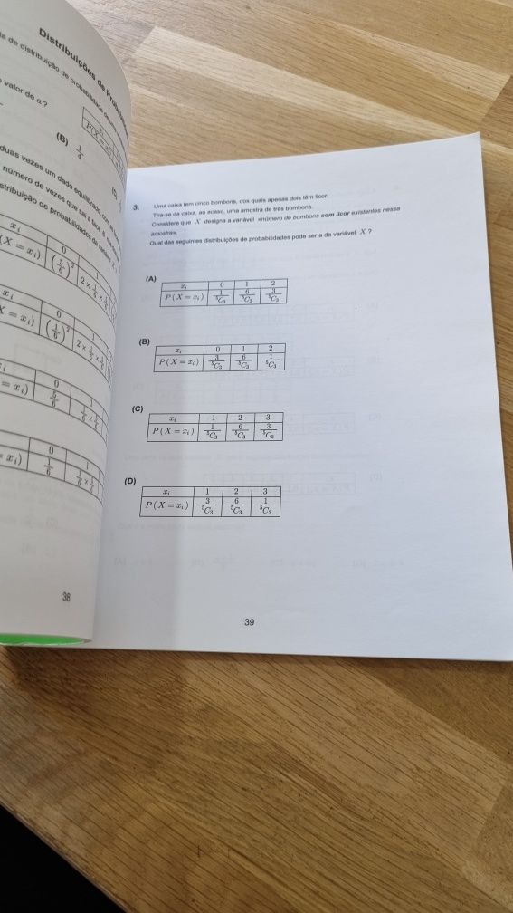 Questões de exame matemática A
