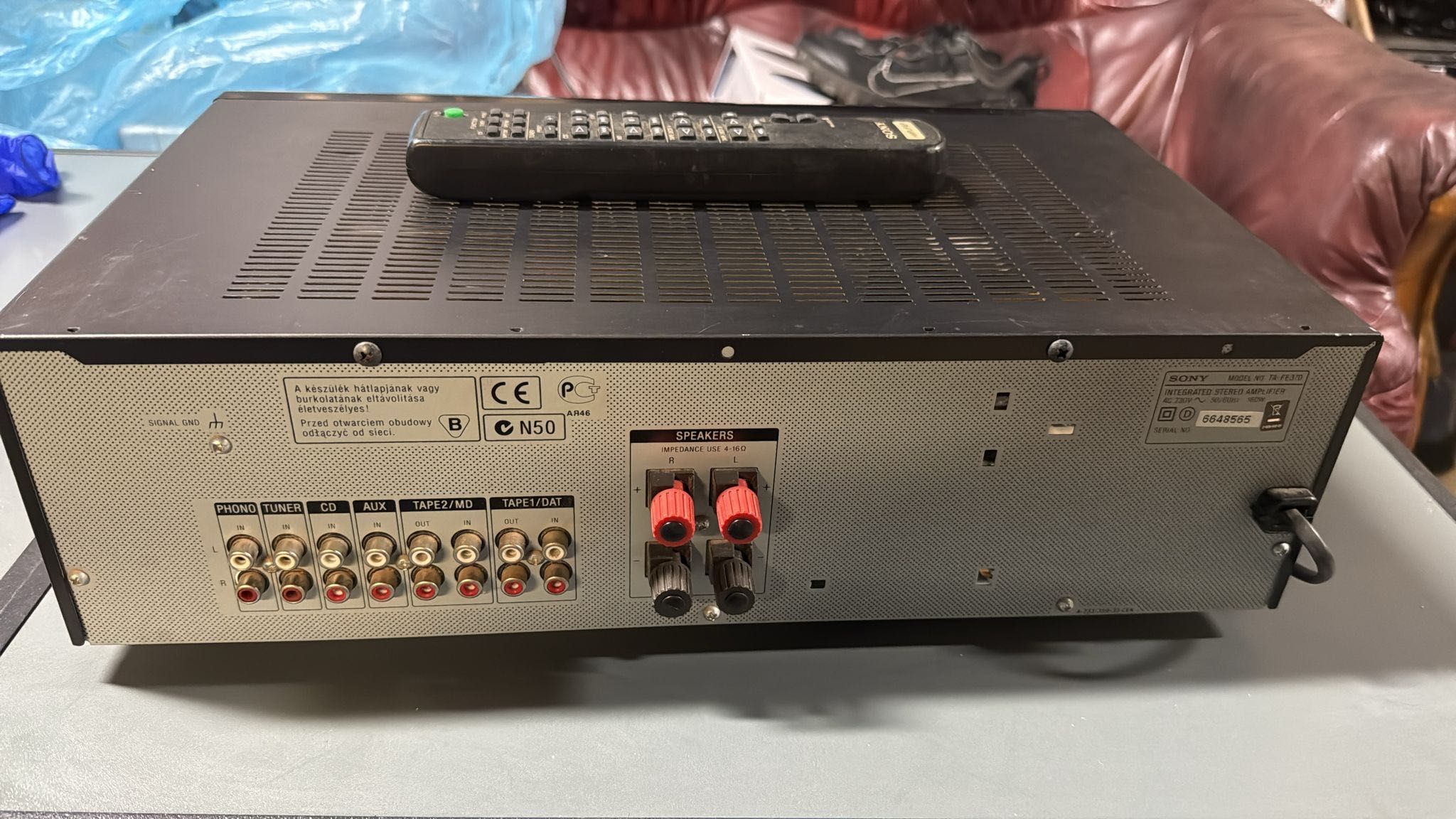 wmacniacz Sony TA-FE370 Z pilotem