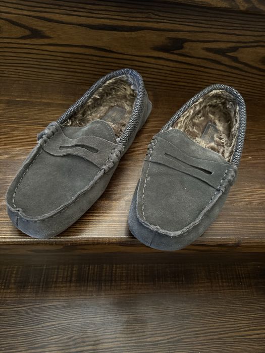 43-44 мужские мокасины тапочки на меху