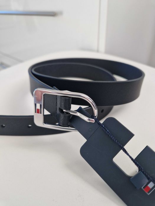 Oryginalny, skórzany pasek Tommy Hilfiger