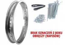 FELGA KOŁA KOŁO OBRĘCZ 1.85-18  SZPRYCHY CHROMOWANE WSK 125 175 KMP DELUX