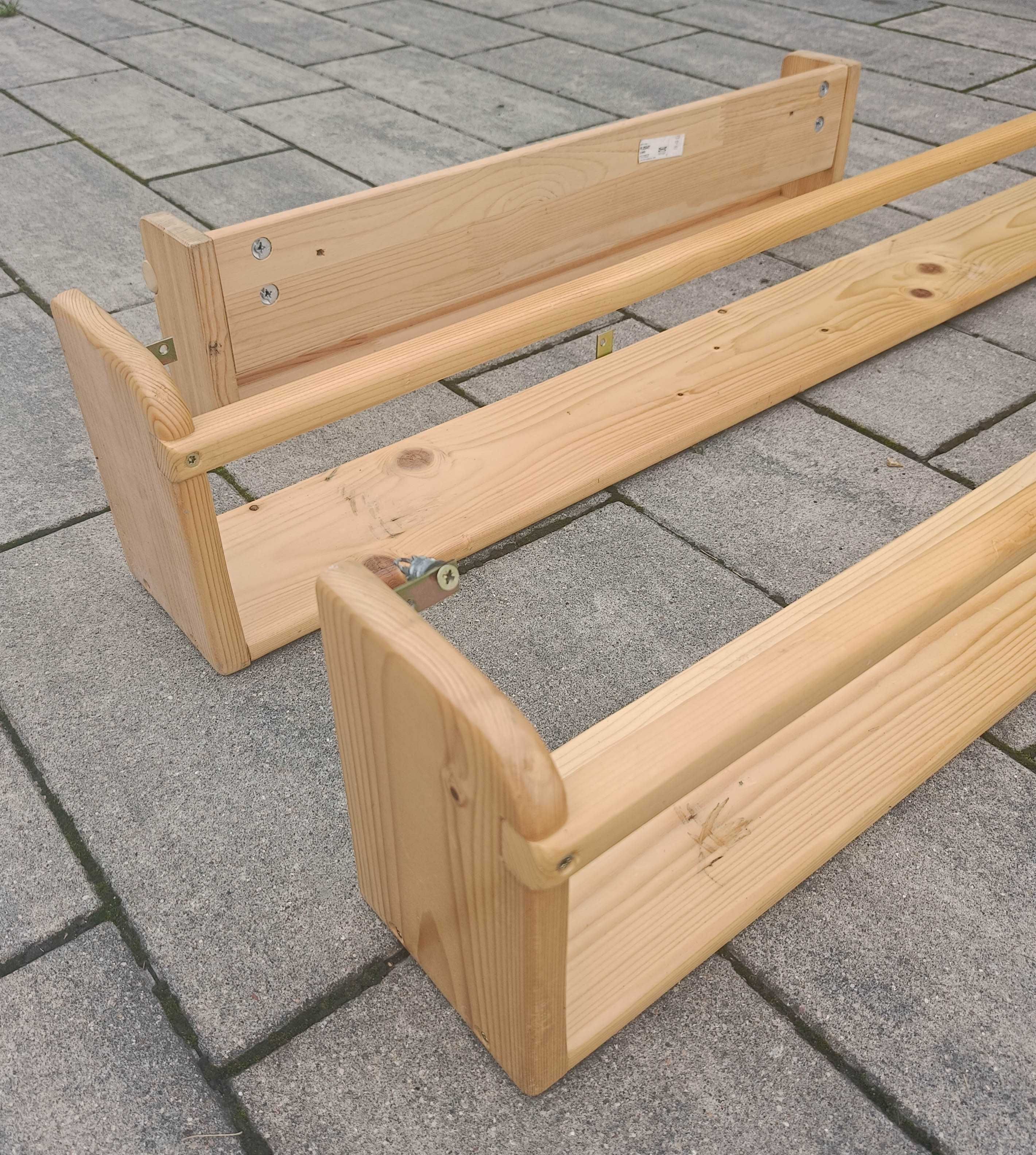 IKEA FLISAT Szafka ścienna, półka na książki jasna sosn 70x9x16 cm
