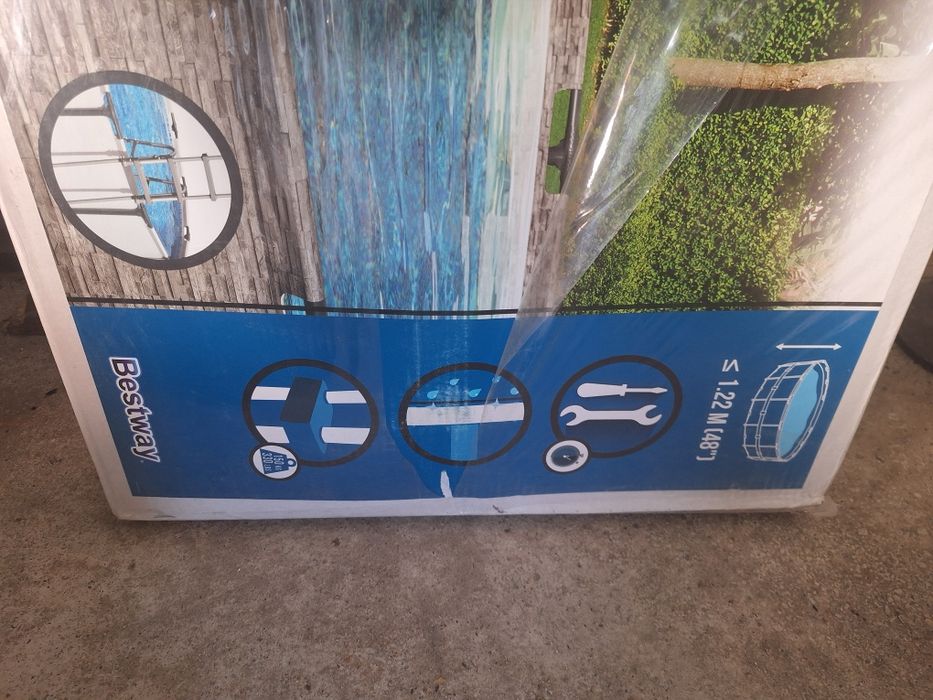 Dwustronna drabinka do basenu 122 cm  BESTWAY