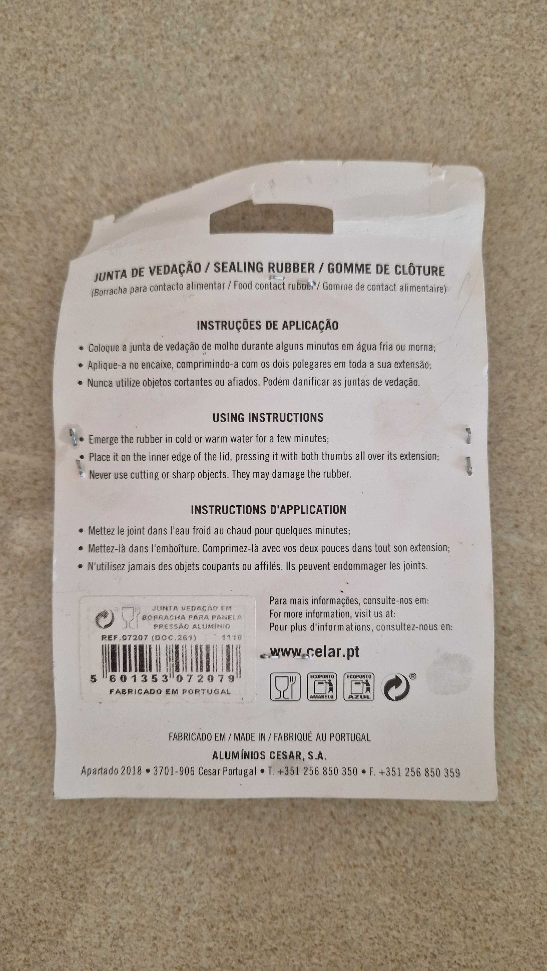 Borracha para panela de pressão em aluminio nova da Celar
