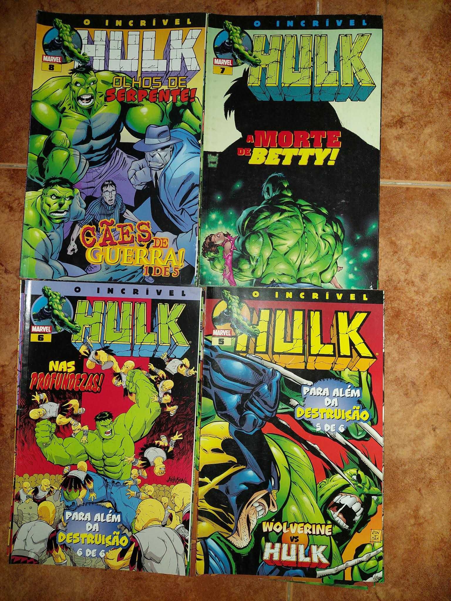 20 livros do Incrivel Hulk