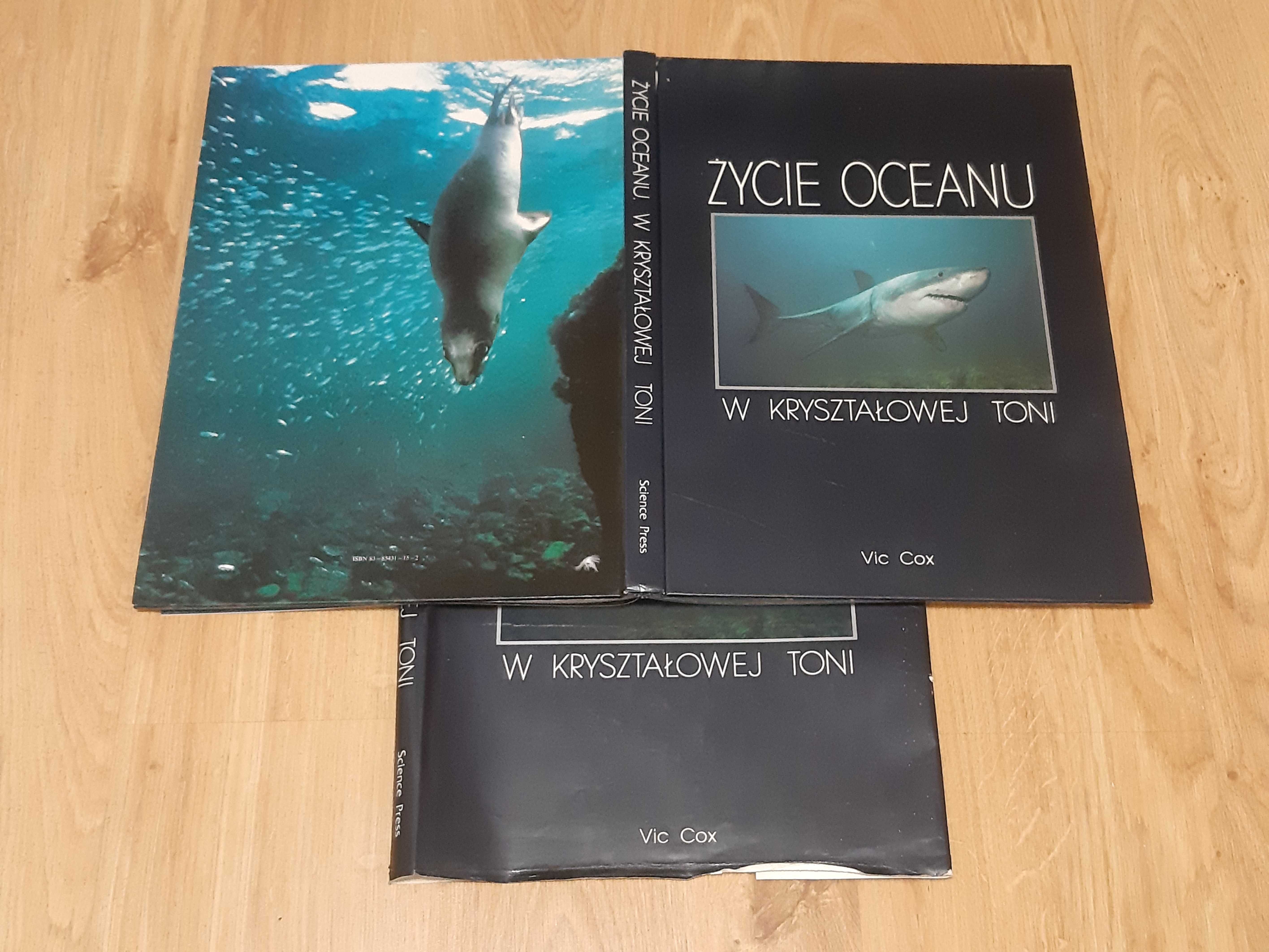 Życie oceanu W Kryształowej Toni Vic Cox album duży format