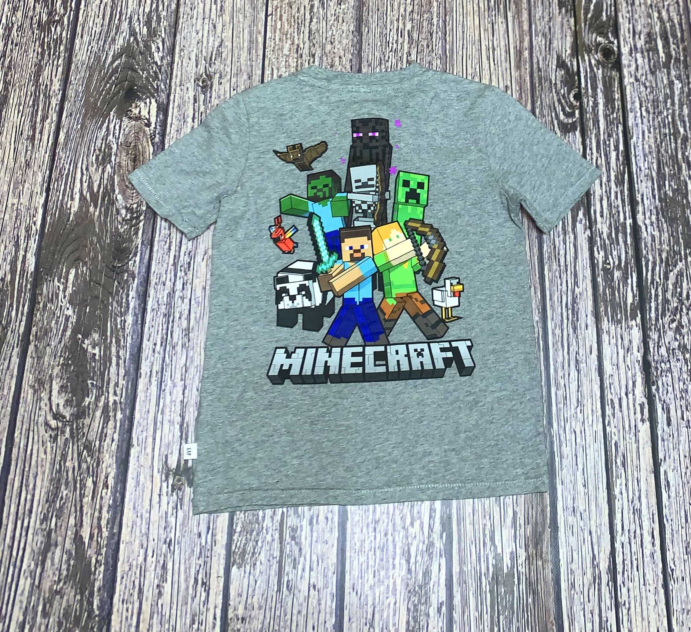 Футболка Minecraft для мальчика 6-7 лет, 116-122 см