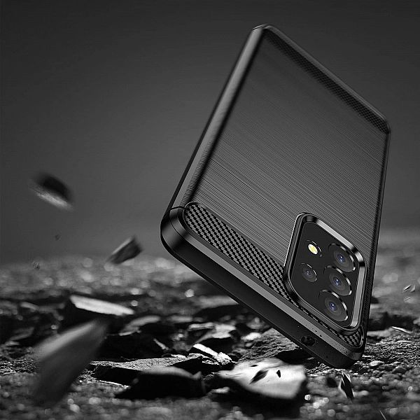 Carbon Case elastyczne etui pokrowiec Samsung Galaxy A53/5G czarny