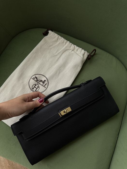 Clutch torebka Hermes kelly cut