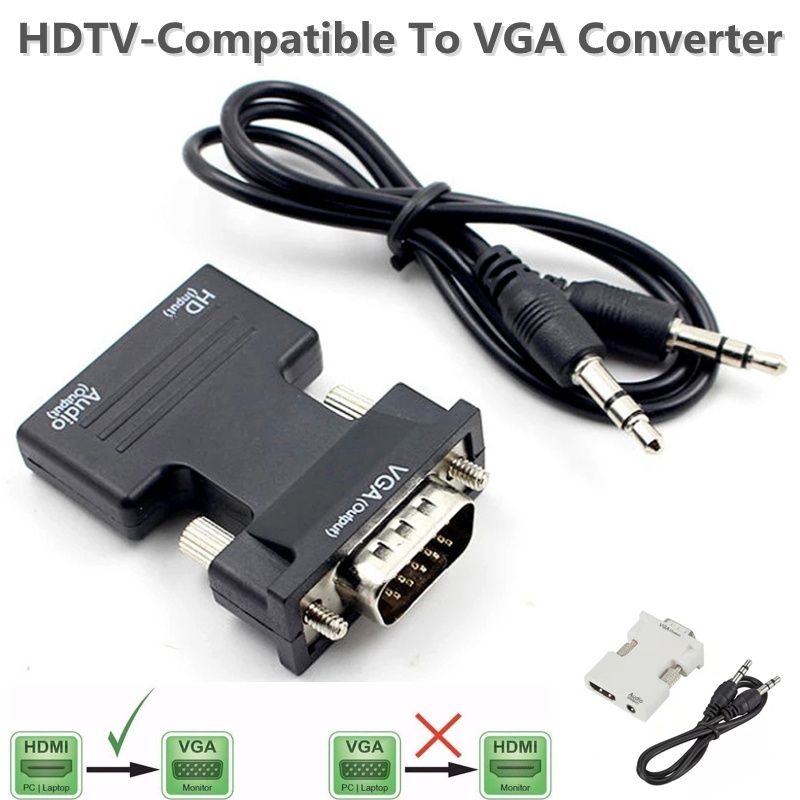 Переходник HDMI в VGA адаптер конвертер, HDMI to VGA