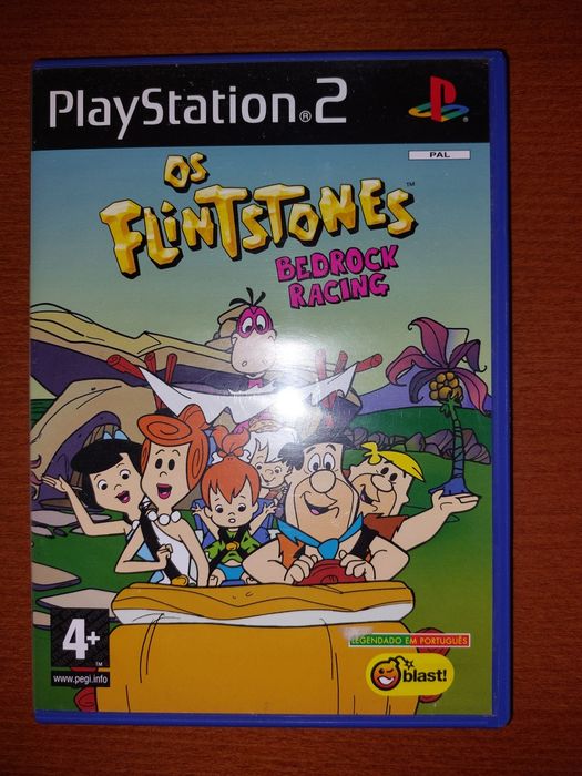Jogo PS2 ( PlayStation 2 ) Os Flintstones - BedRock Racing (Como Novo)