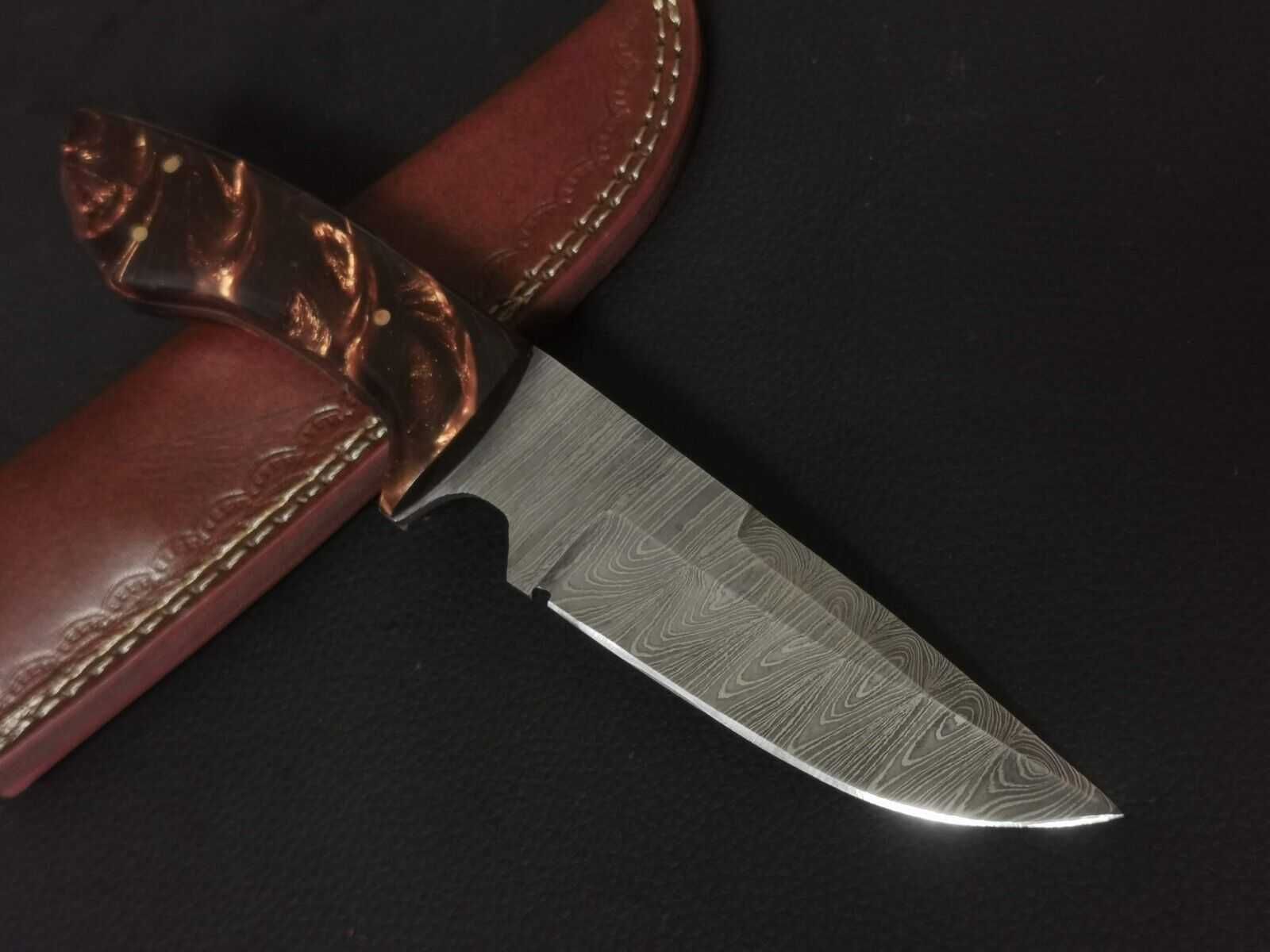 DAMAST nóż myśliwski KUCHENNY 23 cm. stal DAMASCEŃSKA ręcznie wykonany